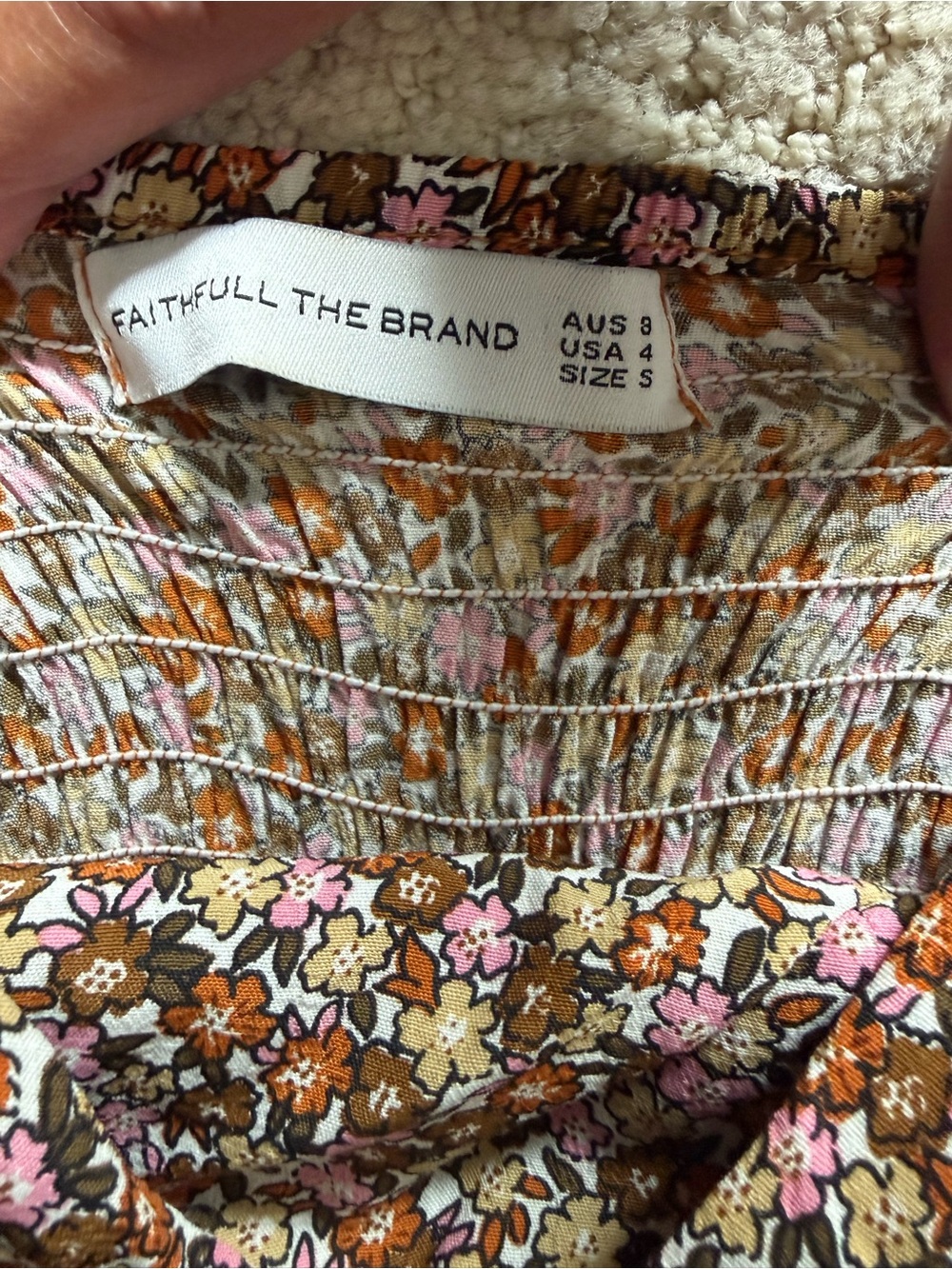 Faithful The Brand Yasmin Midi Dress size S mathiola floral - Picture 3 of 11